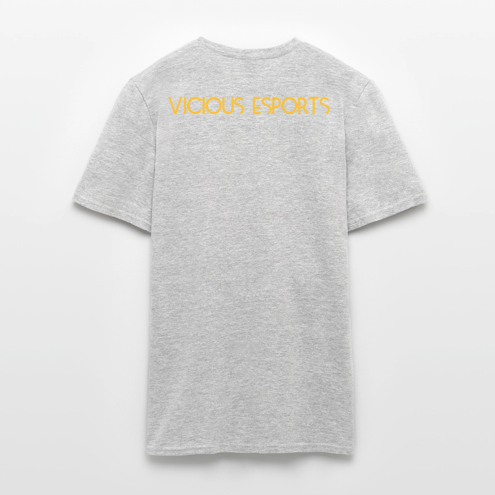 Vicious Esports T-shirt med logo & text - heather grey