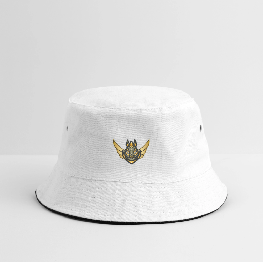 Vicious Esports Bucket Hat – Spela Hårt, Se Bra Ut - white/navy