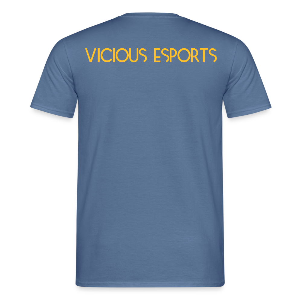 Vicious Esports T-shirt med logo & text - dove blue