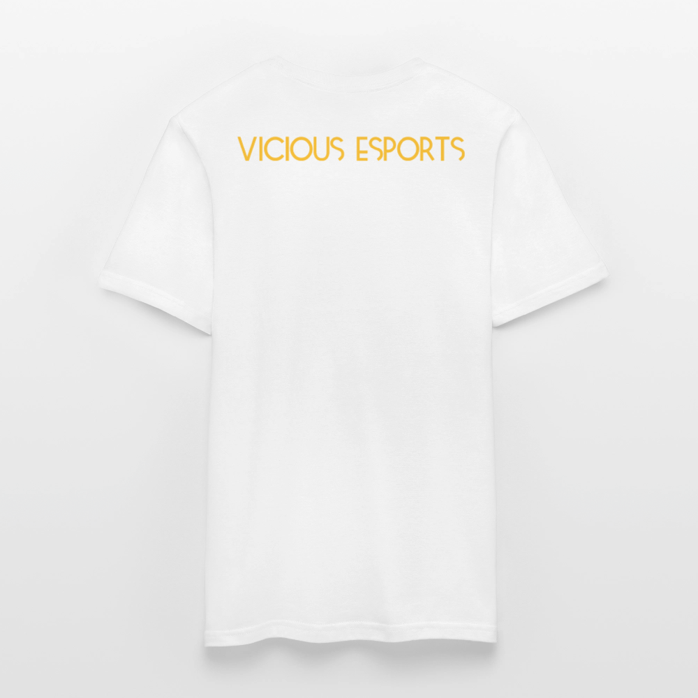 Vicious Esports T-shirt med logo & text - white