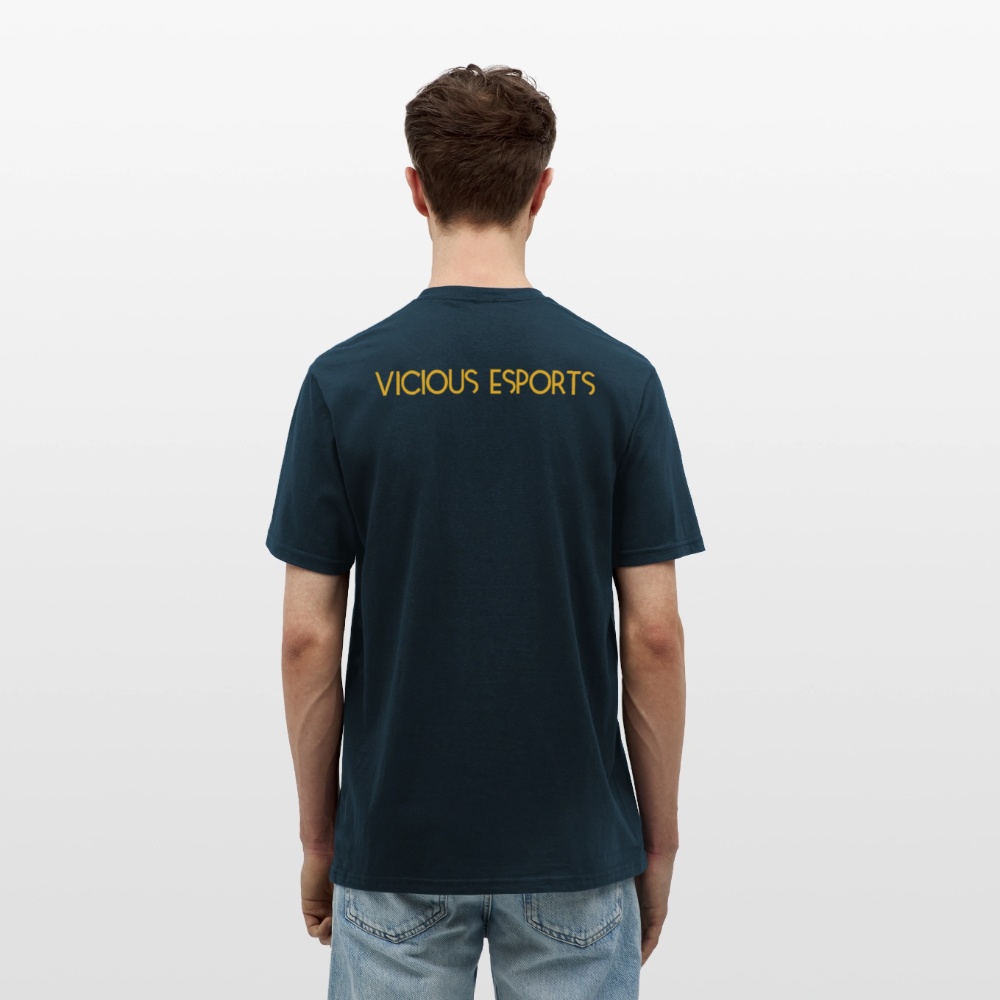 Vicious Esports T-shirt med logo & text - navy