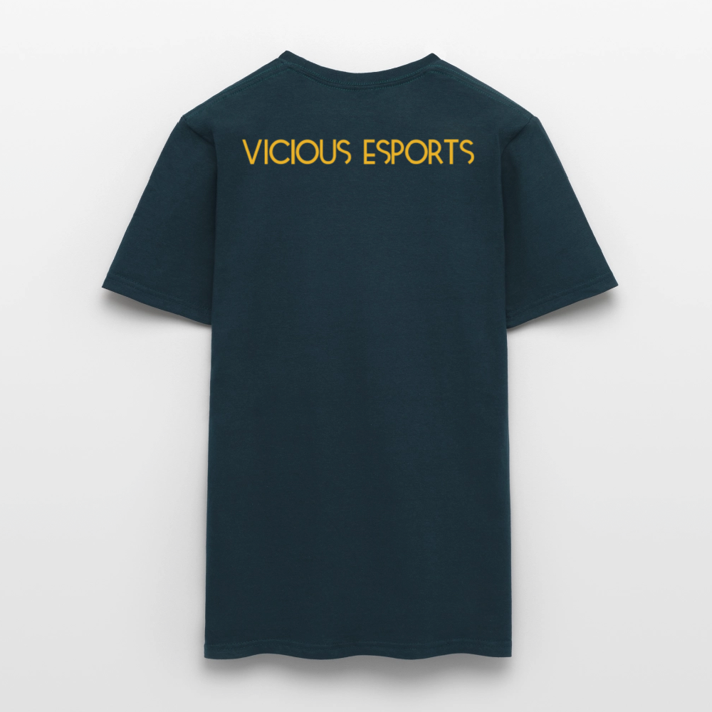 Vicious Esports T-shirt med logo & text - navy