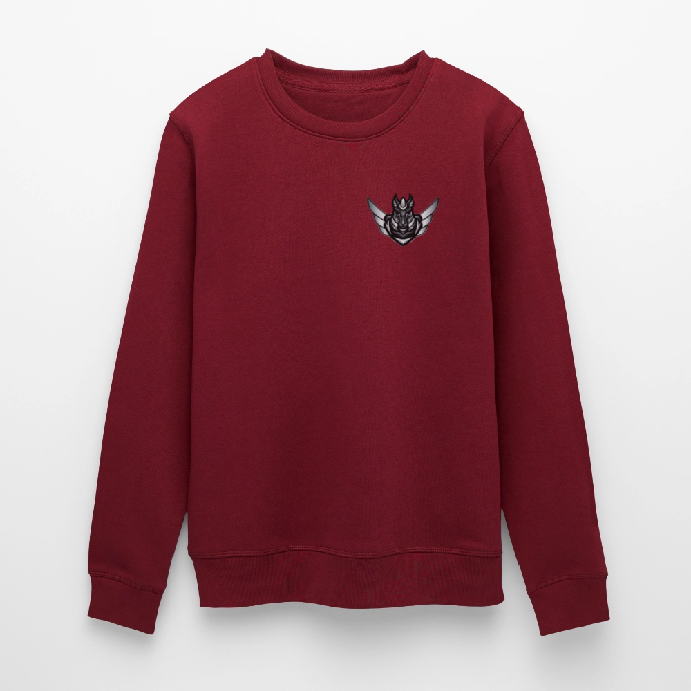Vicious Esports Tjocktröja – Grå Logo, Maxad Komfort & Stil - burgundy