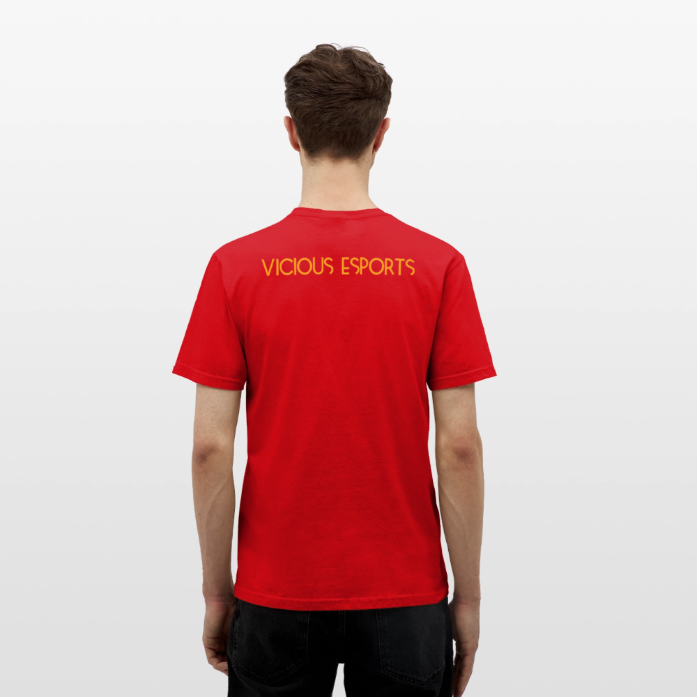 Vicious Esports T-shirt med logo & text - red