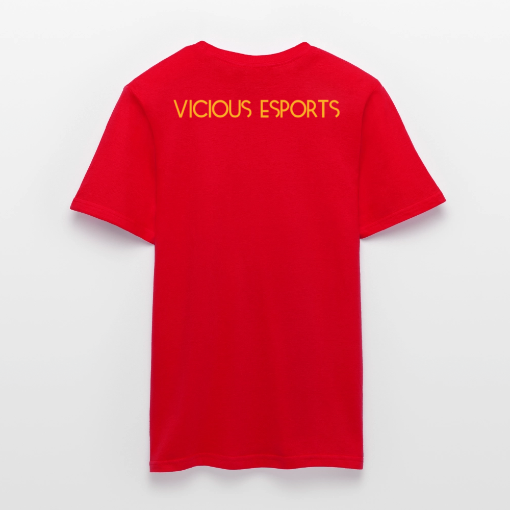 Vicious Esports T-shirt med logo & text - red