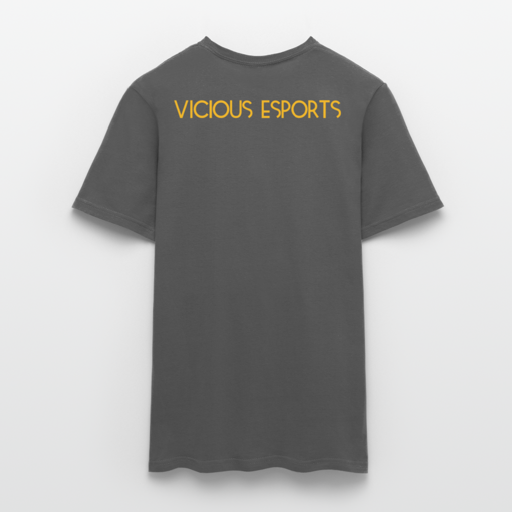 Vicious Esports T-shirt med logo & text - charcoal grey
