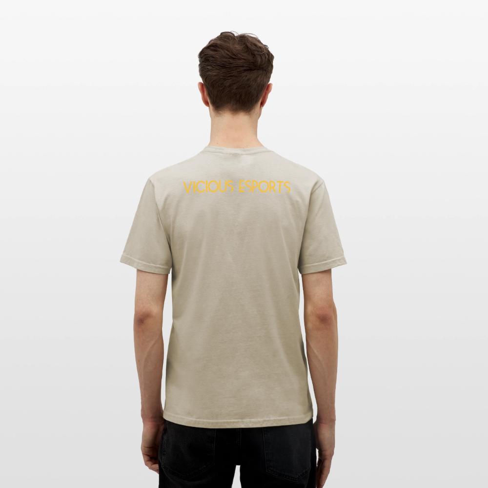 Vicious Esports T-shirt med logo & text - sand beige