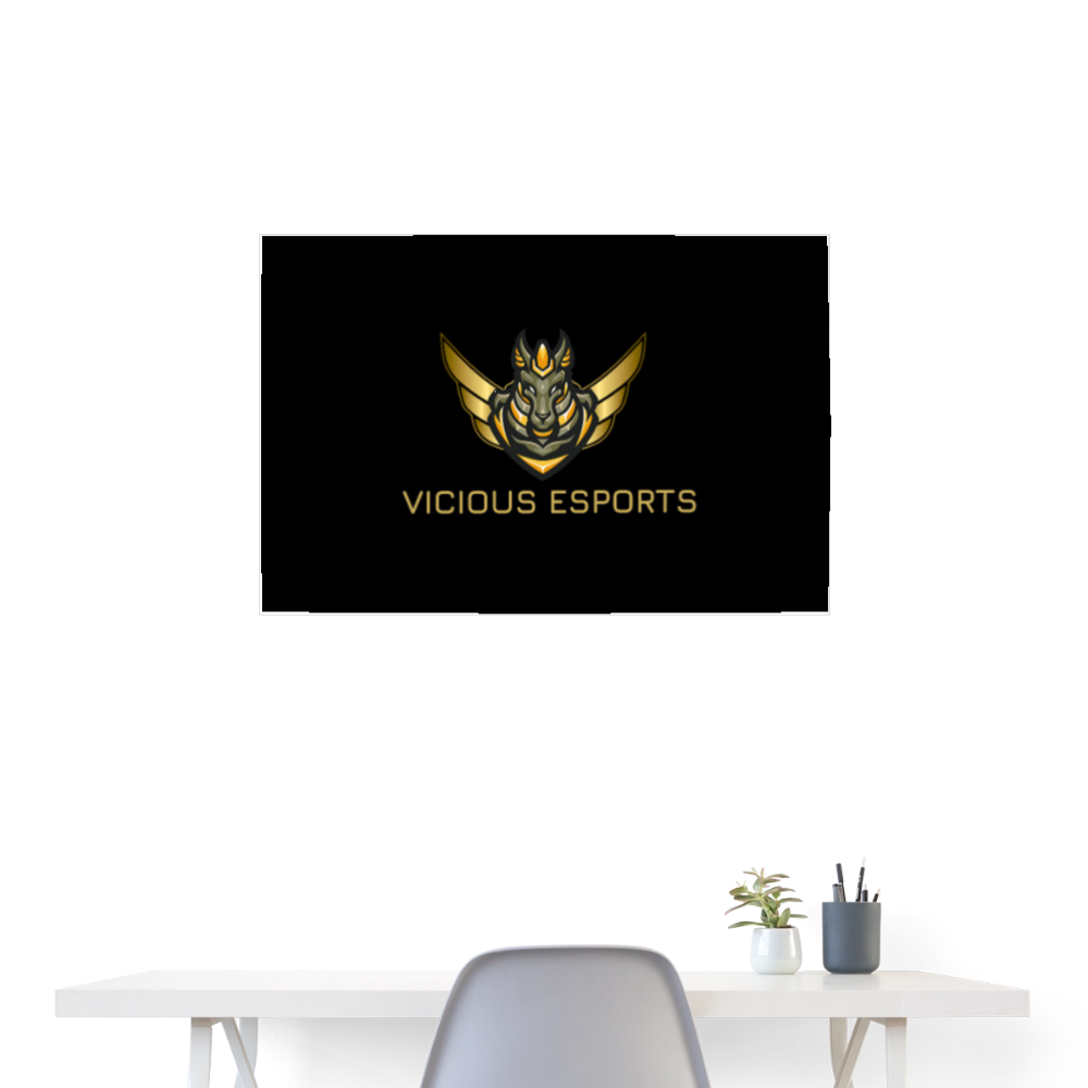 Vicious Esports Poster (90x60 cm) – Förhöj Din Gaming Värld - white