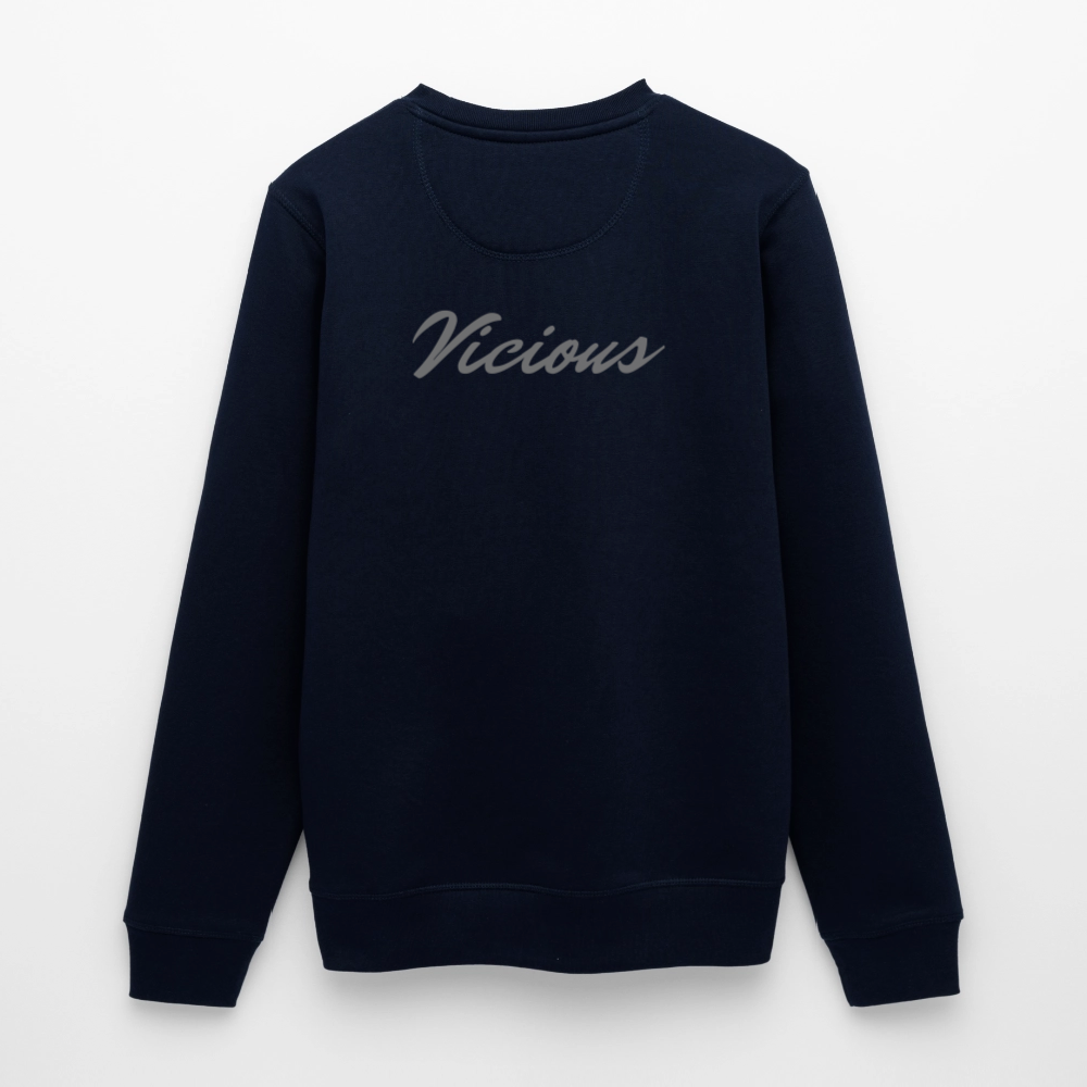Vicious Esports Tjocktröja – Grå Logo, Maxad Komfort & Stil - navy