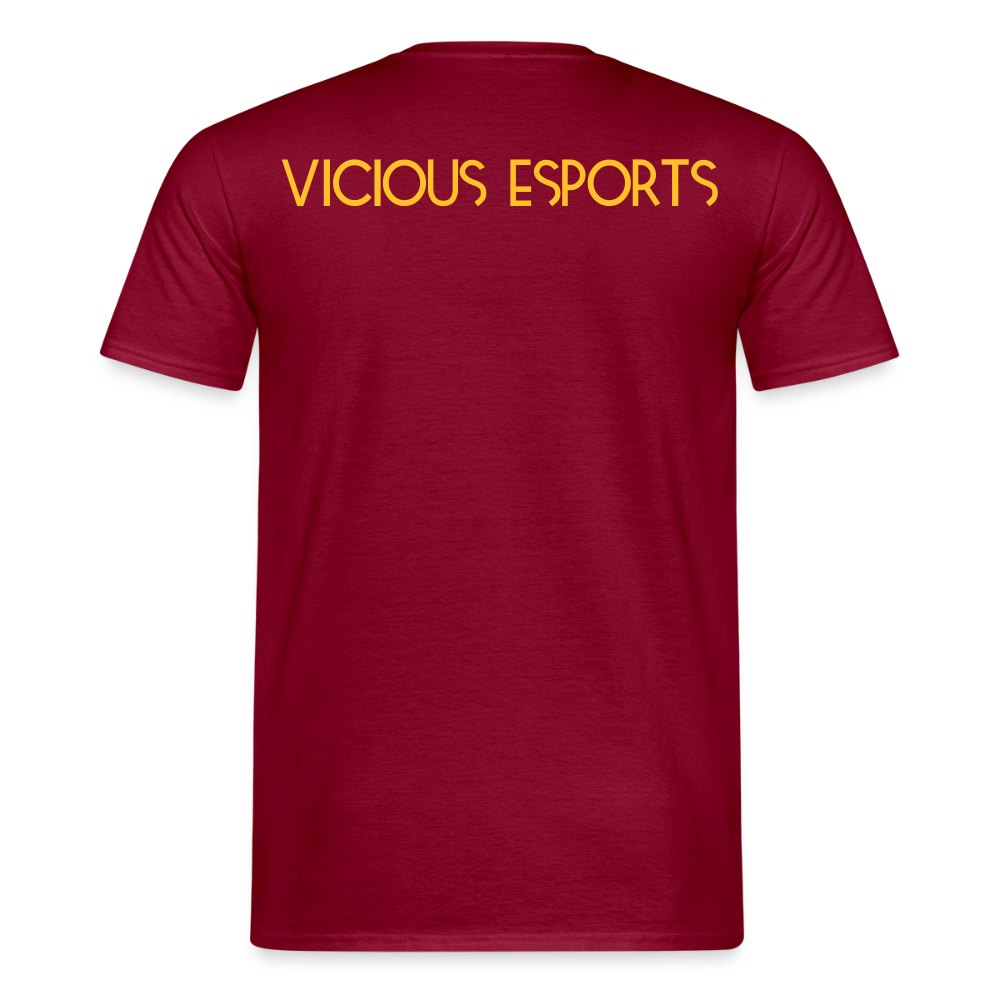 Vicious Esports T-shirt med logo & text - brick red