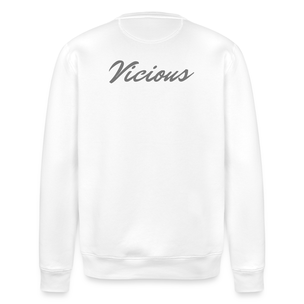 Vicious Esports Tjocktröja – Grå Logo, Maxad Komfort & Stil - white