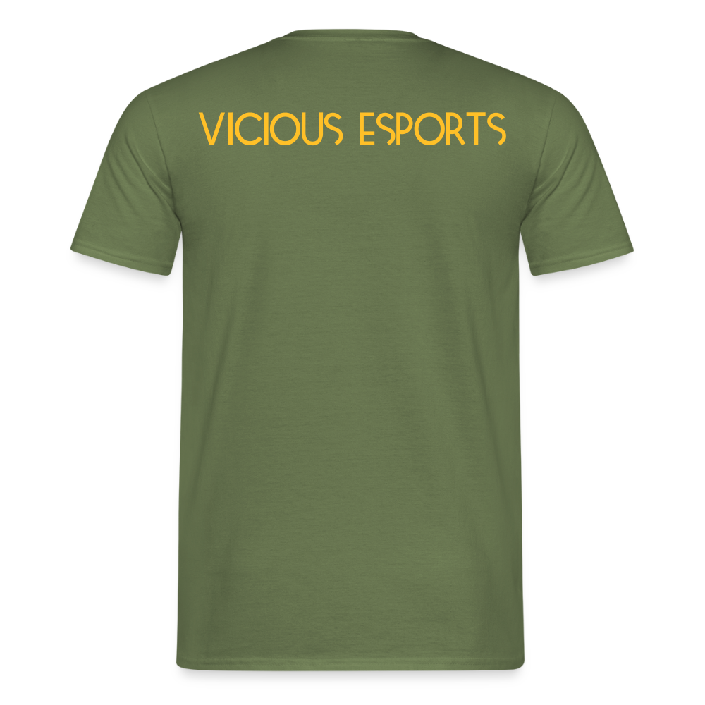 Vicious Esports T-shirt med logo & text - military green