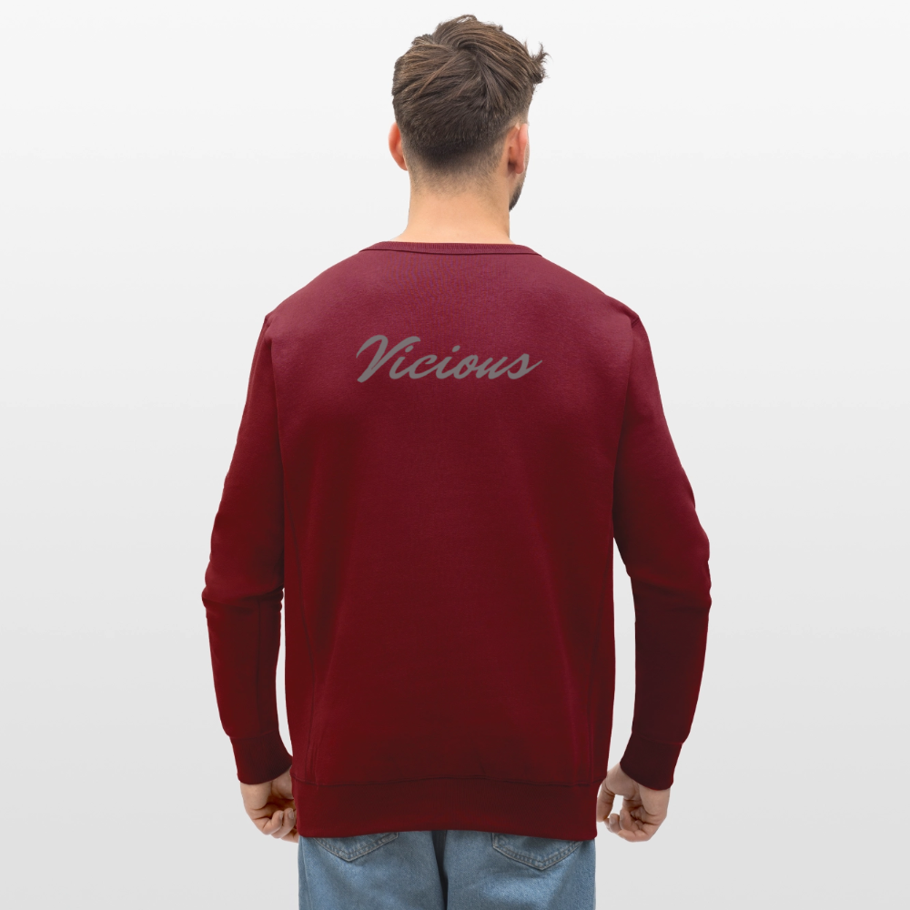 Vicious Esports Tjocktröja – Grå Logo, Maxad Komfort & Stil - burgundy