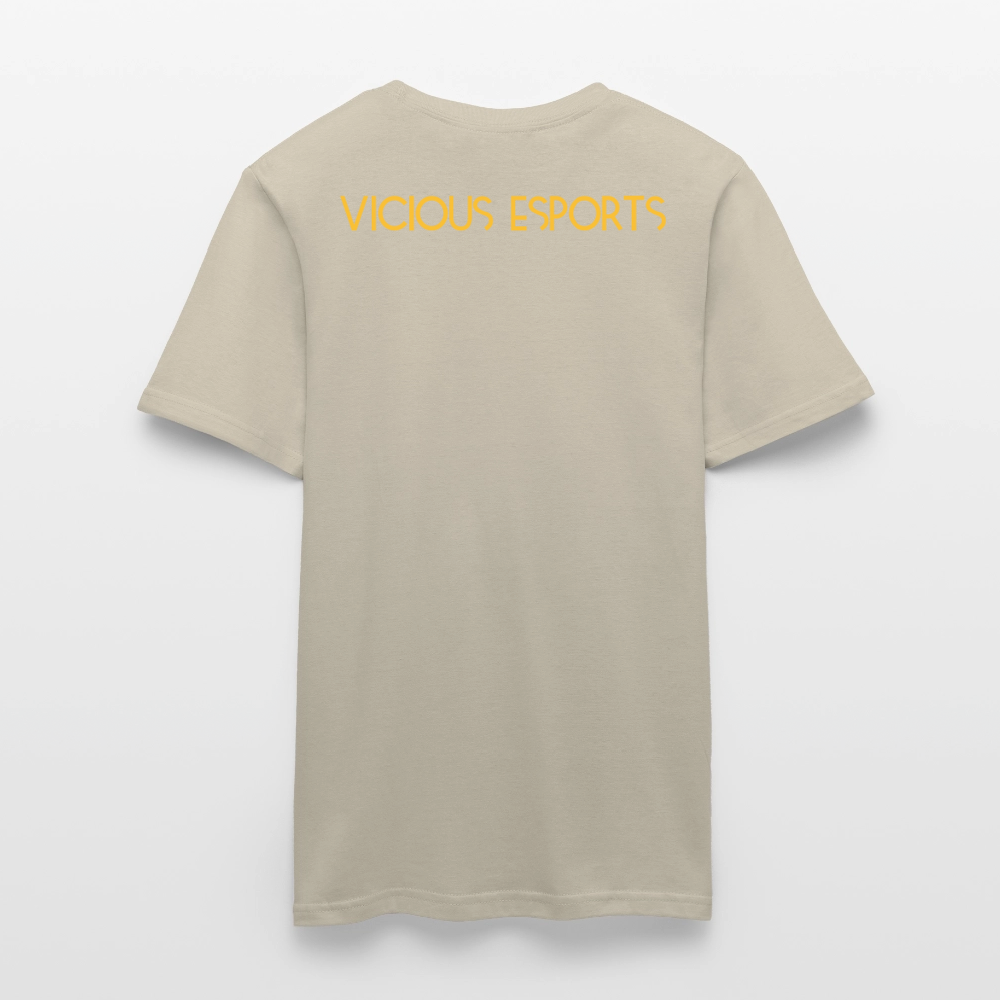 Vicious Esports T-shirt med logo & text - sand beige