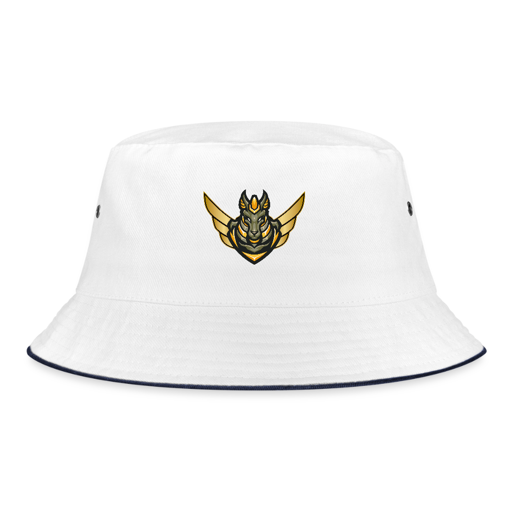 Vicious Esports Bucket Hat – Spela Hårt, Se Bra Ut - white/navy