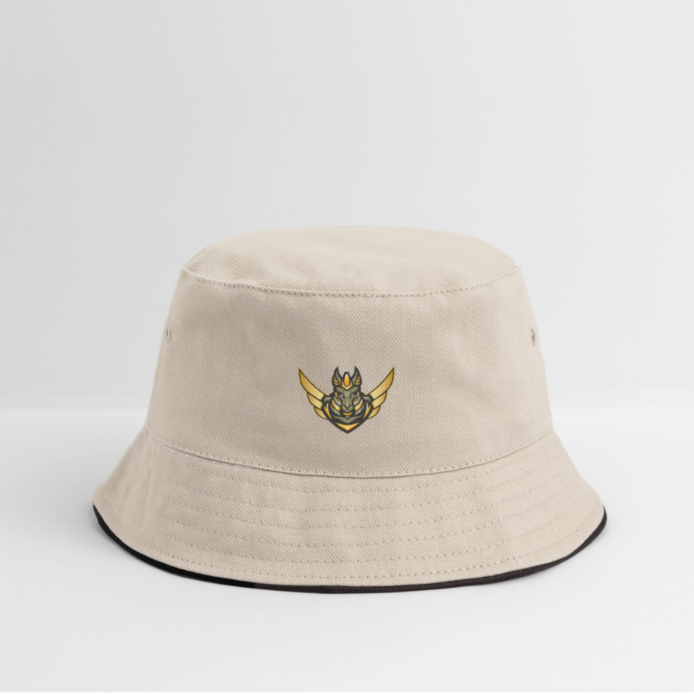 Vicious Esports Bucket Hat – Spela Hårt, Se Bra Ut - ecru/navy