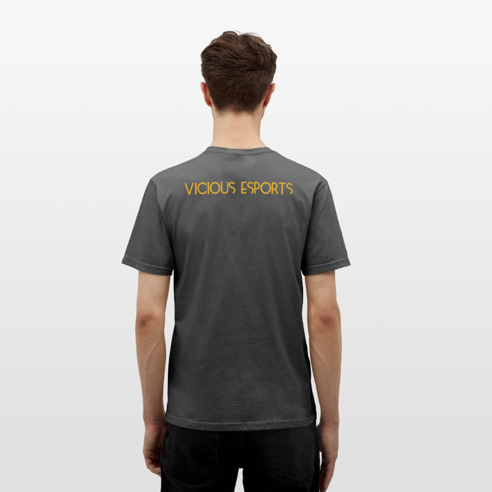 Vicious Esports T-shirt med logo & text - charcoal grey