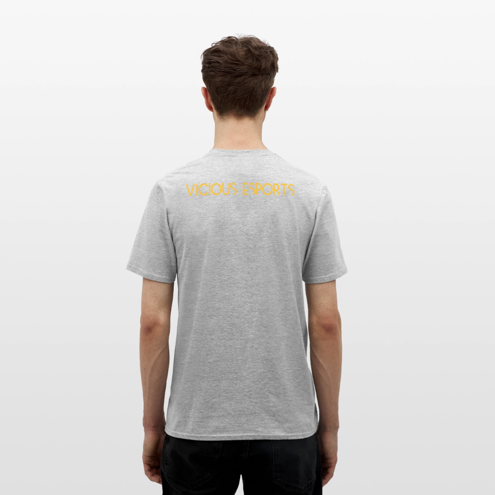 Vicious Esports T-shirt med logo & text - heather grey