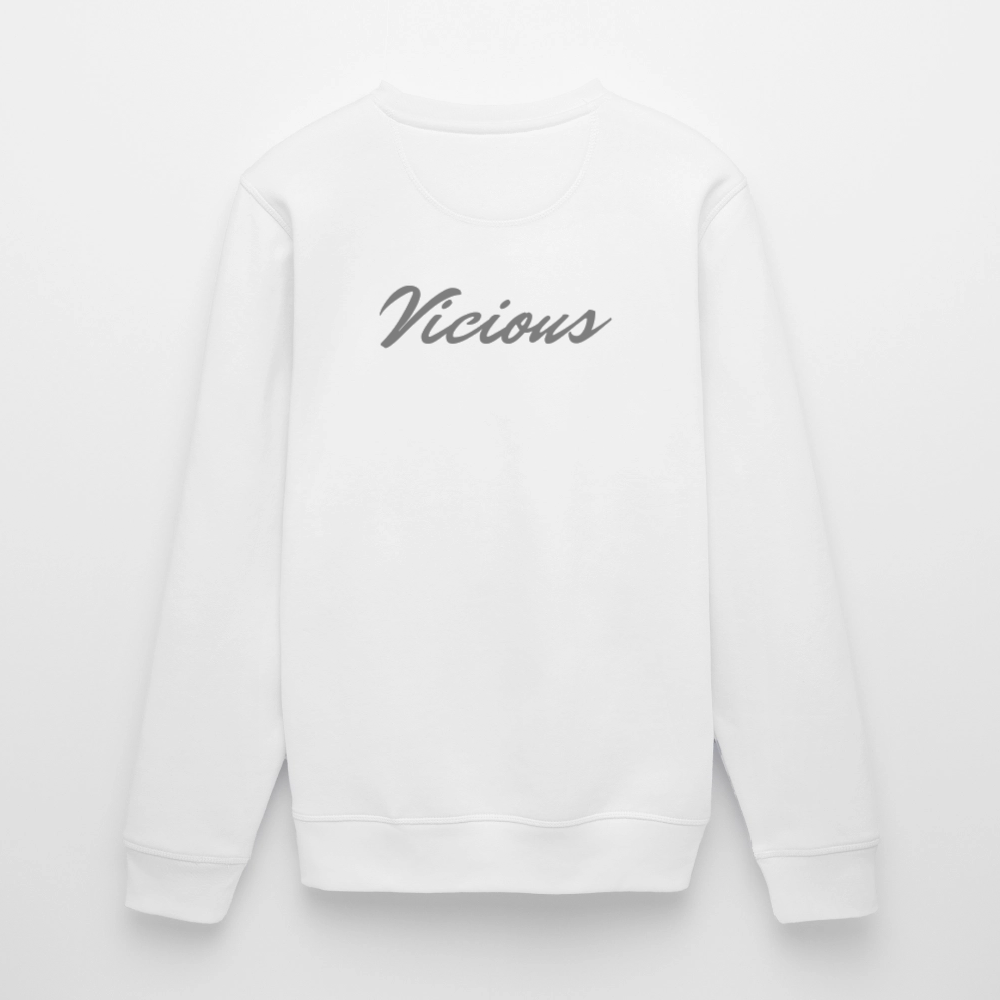 Vicious Esports Tjocktröja – Grå Logo, Maxad Komfort & Stil - white