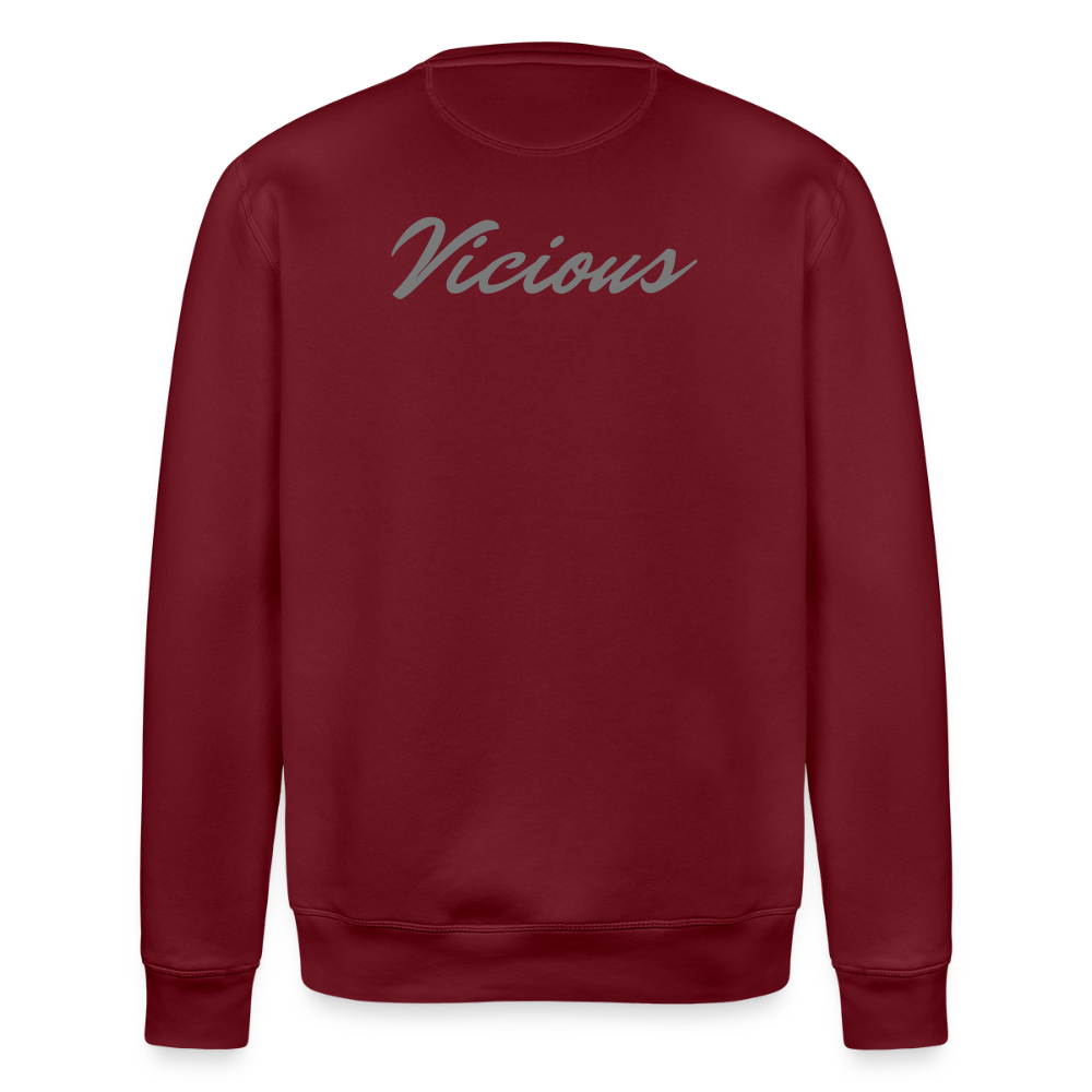 Vicious Esports Tjocktröja – Grå Logo, Maxad Komfort & Stil - burgundy