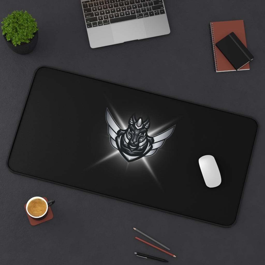 Vicious Esports Desk Mat – Vit/Grå, komfort & stil för gaming och kreativitet